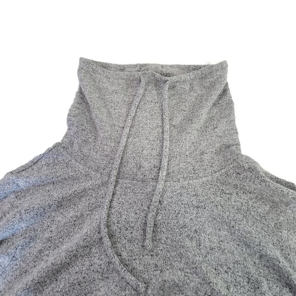 Colortree Women’s Cowl Neck Plus Size 2X Pullover Sweater Heather Gray - Picture 4 of 10